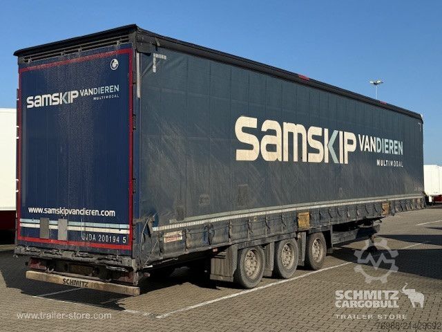 Open semitrailer with tarp Schmitz Cargobull Curtainsider Mega