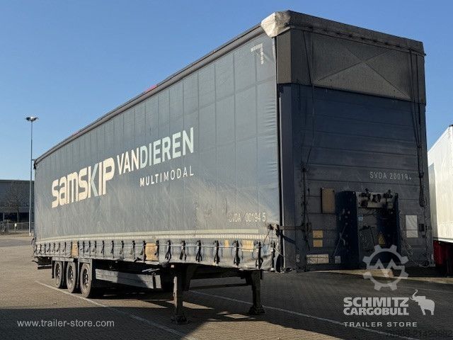 Open semitrailer with tarp Schmitz Cargobull Curtainsider Mega