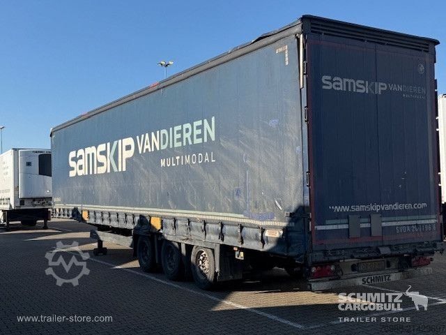 Open semitrailer with tarp Schmitz Cargobull Curtainsider Mega