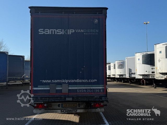 Open semitrailer with tarp Schmitz Cargobull Curtainsider Mega