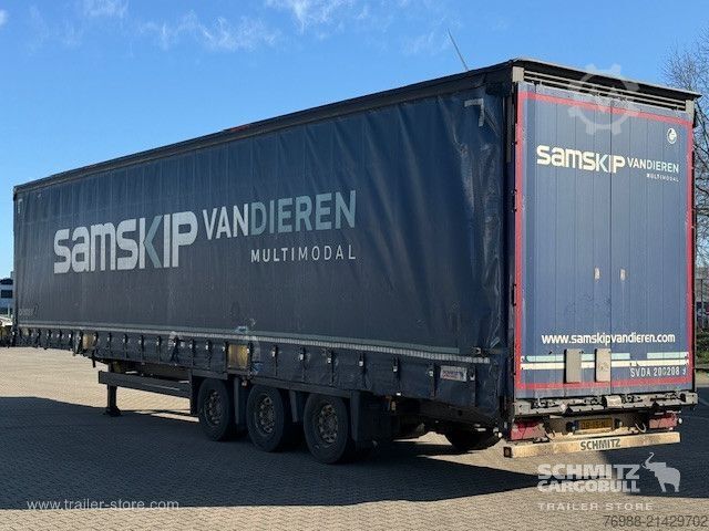 Open semitrailer with tarp Schmitz Cargobull Curtainsider Mega