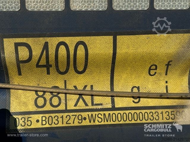 Open semitrailer with tarp Schmitz Cargobull Curtainsider Mega