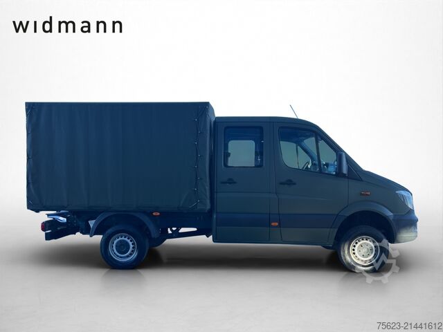 Curtain sider van Mercedes-Benz Sprinter 316 CDI 4x4 Doka Pri/Pla Klima Standh.