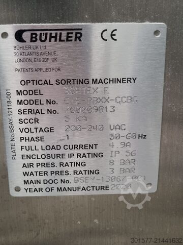 BPXX Optischer Sortierer Bühler SORTEX E1E PolyVision