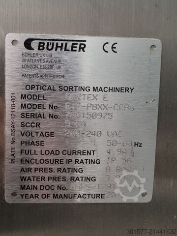 BPXX Optischer Sortierer Bühler SORTEX E1E PolyVision