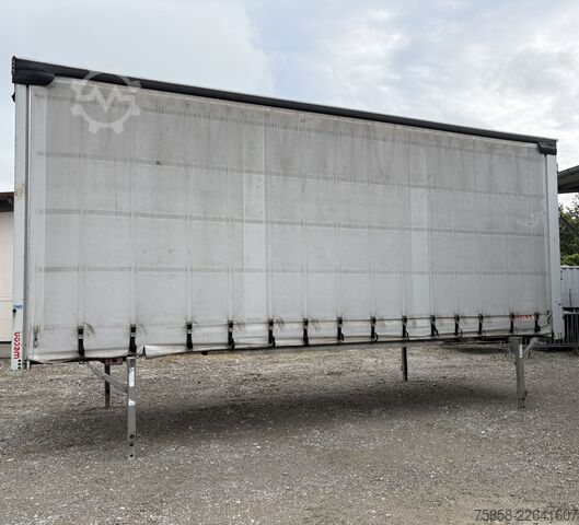 Wechselbrücke mit Pritsche & Plane Wecon Jumbo XXL Innen 3090 mm Hubdach Verzinkt