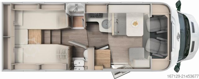 Semi-integrated camper CARADO Edition26 T Ford 447 Trail 165PS Auto / Xenon
