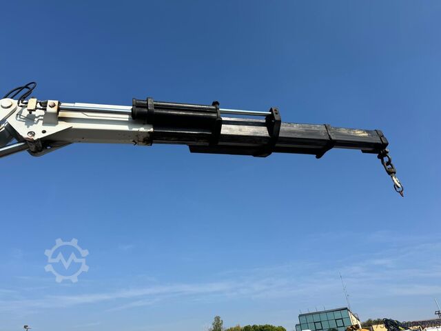 Flatbed + Crane BONFIGLIOLI 80,000, 4 axles, 8X4 SCANIA 164 G 480 CASSONE + GRU BONFIGLIOLI