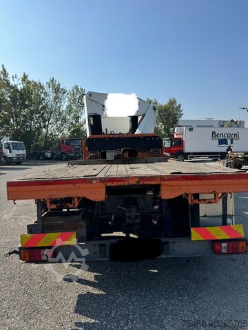Flatbed + Crane BONFIGLIOLI 80,000, 4 axles, 8X4 SCANIA 164 G 480 CASSONE + GRU BONFIGLIOLI
