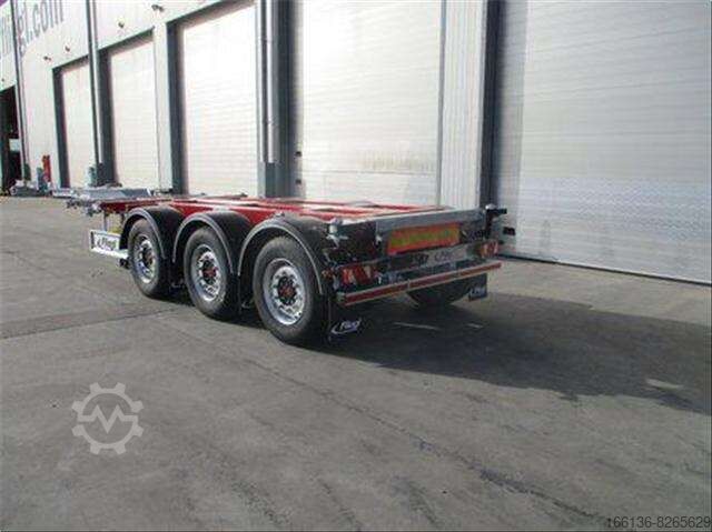 Semi-trailer containerchassis Fliegl SDS 380 Vario V2+ mit Frontausschub