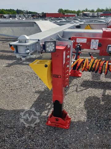 Semi-trailer containerchassis Fliegl SDS 380 Vario V2+ mit Frontausschub