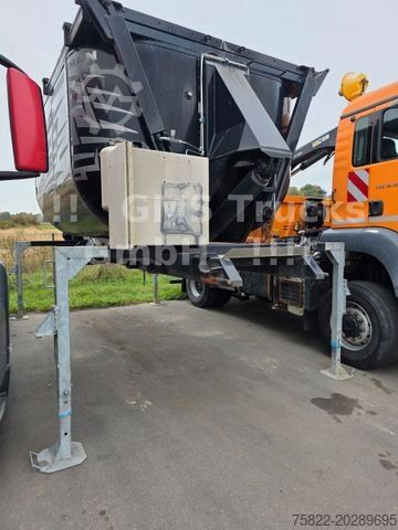 Tipper truck MAN TGS 35.480 / WECHSEL Meiller Bordm + ISO Mulde