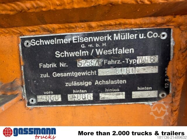 Tanker trailer  TAH 8L, ca. 6.200l