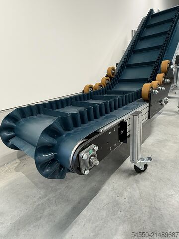 Winkelförderband Steigförderer Industrie die magnetprofis WF1200-1800-150