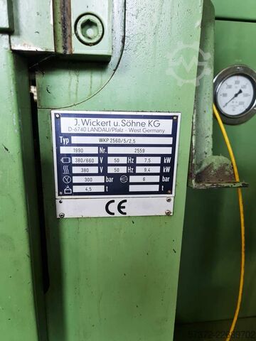 Vulcanizing press Wickert WKP 2560/5/2,5