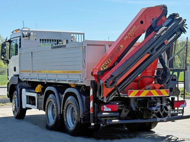 Truck mounted crane MAN TGS 33.360*KIPPER 4,95 m *PK 15002 * 6x4