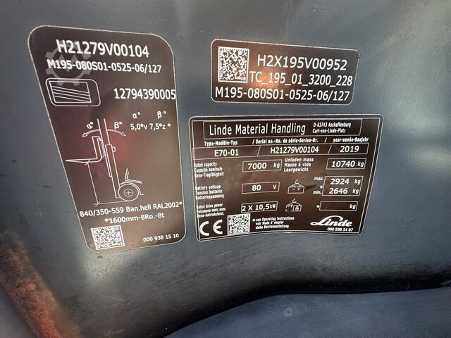 Gabelstapler Linde E 70-01 [ID: 9]