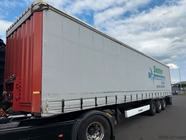 Open semitrailer with tarp KRONE SD Schiebeverdeck, BPW, Edscha, Portaltüren