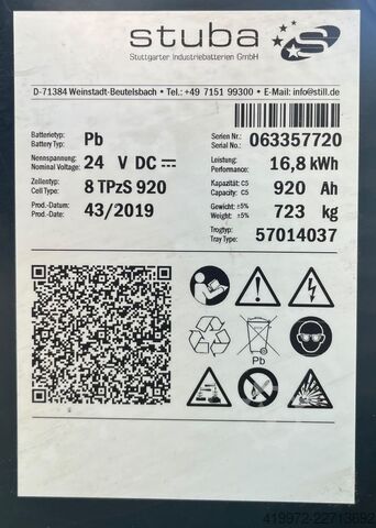 Elektro 3 Rad-Stapler Still RX50-15