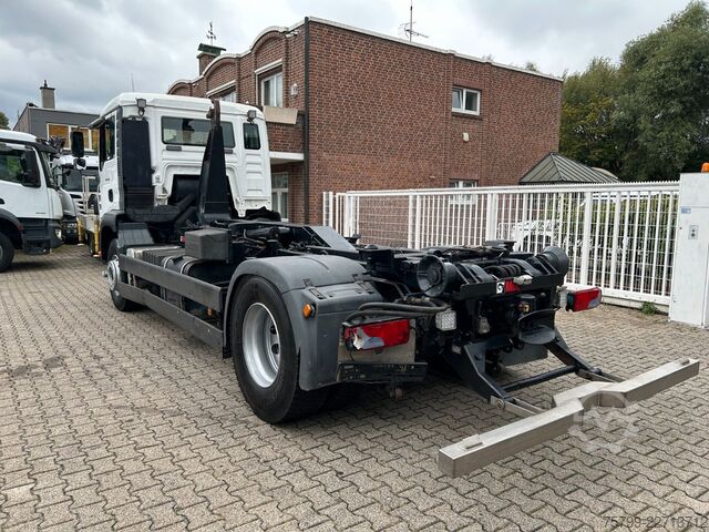 Abrollkipper MAN 18.430 Knickhaken-Kranleitung-40 Fuß Container