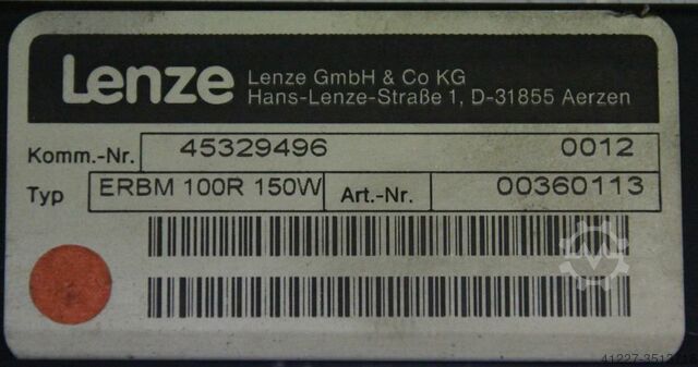 Braking resistor Lenze ERBM 100R 150 W