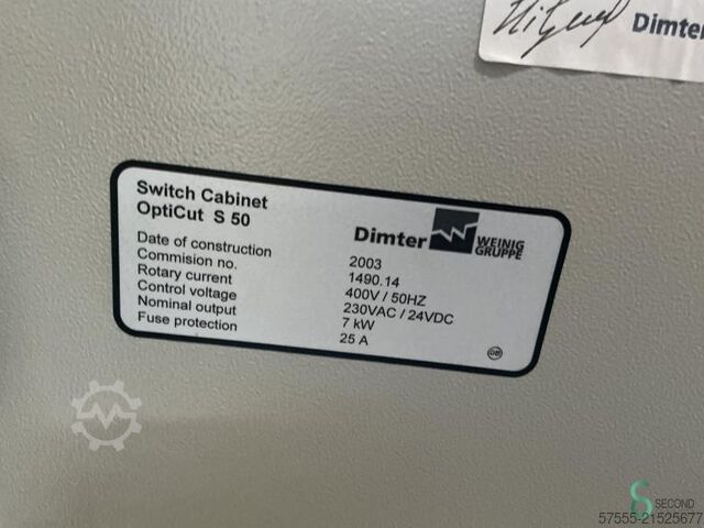 Optimierkappsägen  Weinig Opticut S50 2003 Weinig Opticut S50