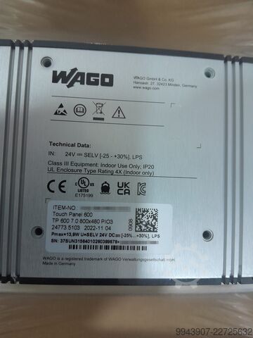 Steuerung Wago TP 600 7.0 800x480 PIO3