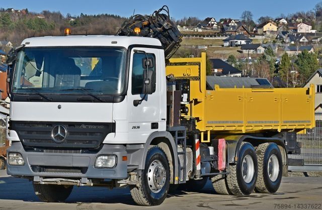Autokran MERCEDES-BENZ ACTROS 2636 * TEREX 165.2E - A4 + FUNK/6x4