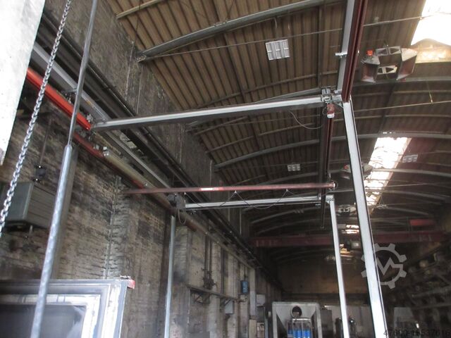 Kranhimmel Kran Hallenkran Kranbahn Demag Portalkran KBK Alu 20x4m 2x 125Kg Demag Kettenzug 2x125KG Stahlbau Stützen