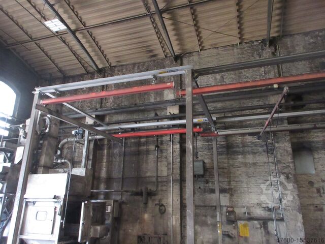 Kranhimmel Kran Hallenkran Kranbahn Demag Portalkran KBK Alu 20x4m 2x 125Kg Demag Kettenzug 2x125KG Stahlbau Stützen