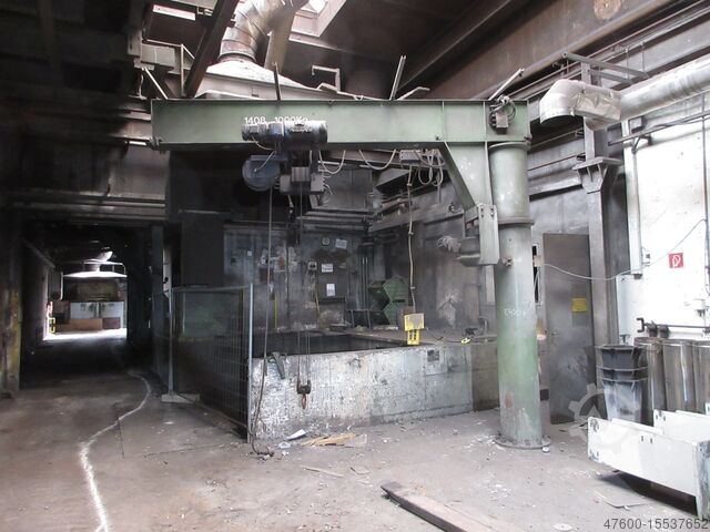 Saeulenschwenkkran Drehkran Kettenzug Demag Kran Drehkran Schwenkkran H 4,3m NL 1000Kg 1,0t L 4m Demag P Seilzug