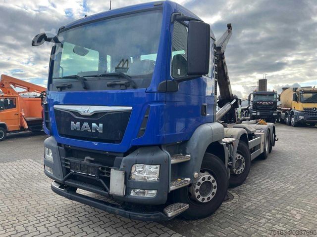 Roll-off tipper truck MAN TG-S 35.360 8x2 BL Abrollkipper Meiller 30 to, F
