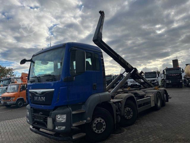 Roll-off tipper truck MAN TG-S 35.360 8x2 BL Abrollkipper Meiller 30 to, F
