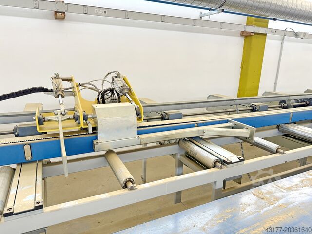 Säge Abbundsäge Abbundanlage Zu-+ Abfuhr RANDEK SPL 728 SPL728 + Abstapelvorrichtung