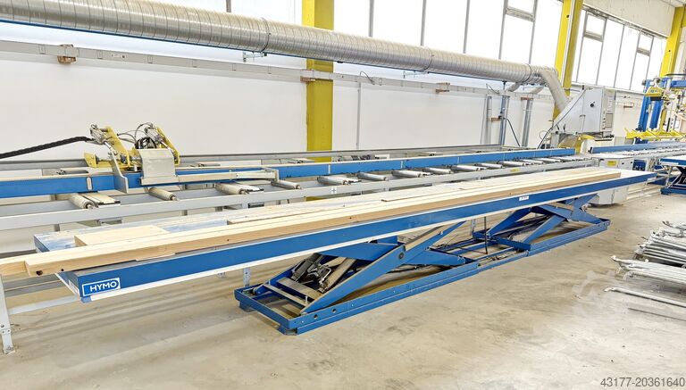 Säge Abbundsäge Abbundanlage Zu-+ Abfuhr RANDEK SPL 728 SPL728 + Abstapelvorrichtung