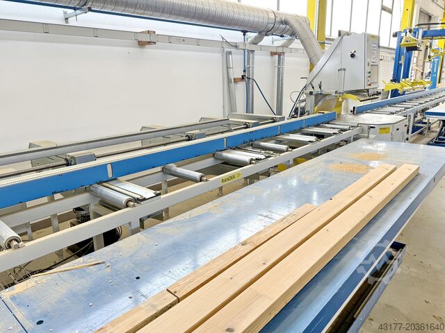 Säge Abbundsäge Abbundanlage Zu-+ Abfuhr RANDEK SPL 728 SPL728 + Abstapelvorrichtung