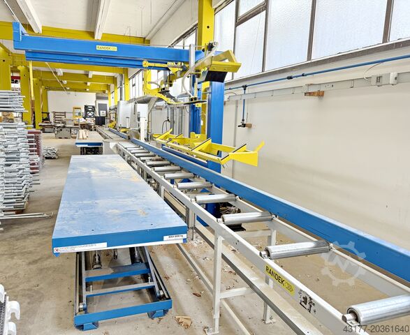 Säge Abbundsäge Abbundanlage Zu-+ Abfuhr RANDEK SPL 728 SPL728 + Abstapelvorrichtung