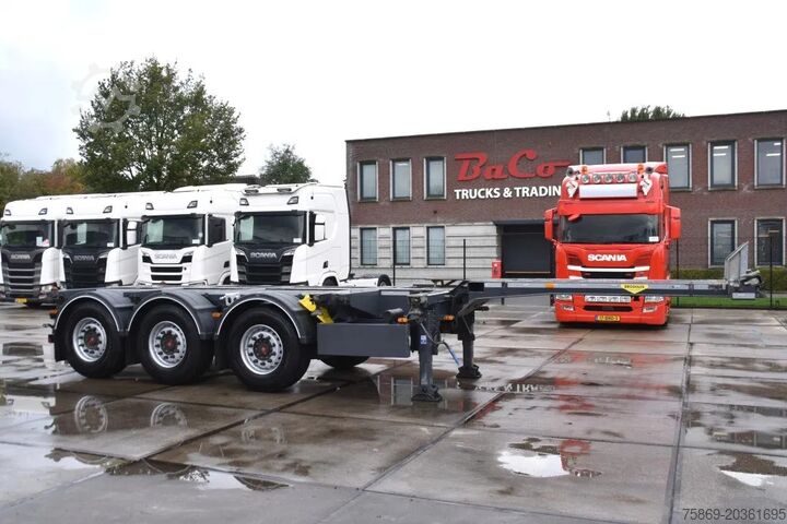 Container transportation Broshuis 3UCC-39/45 MFCC - SAF AXLES - 2 x EXTENDABLE - ...