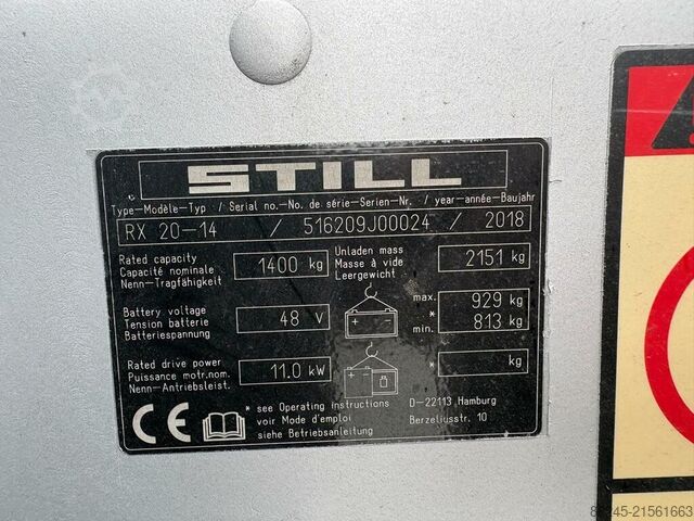 Elektrischer Triplex Gabelstapler Still RX20-14 STILL RX20 - 14