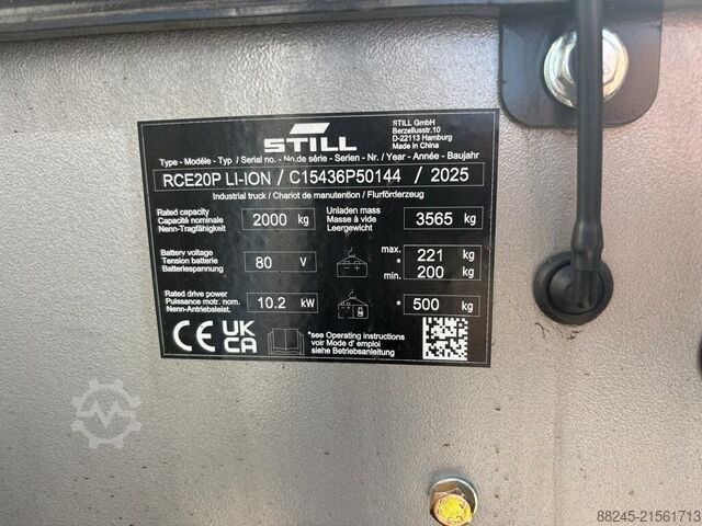 Elektrischer Gabelstapler Still RCE 20P Lion, Referenznummer VS-22747 STILL RCE 20P Lion