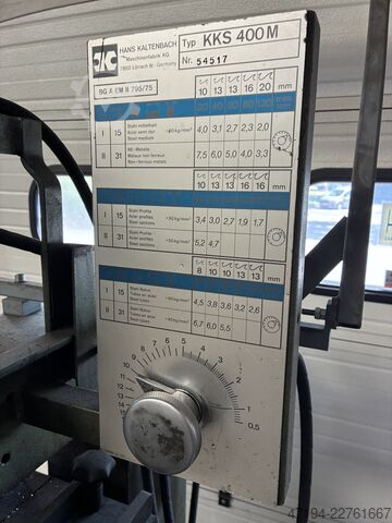 Cold saw Kaltenbach KKS-400M