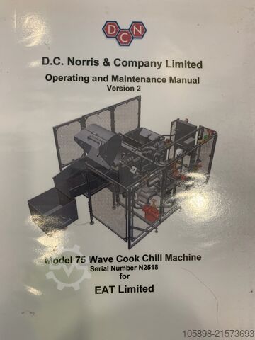 Koch- und Schnellkühlsystem für Pasta und Reis DC Norris Wave 75 Cook Chill System