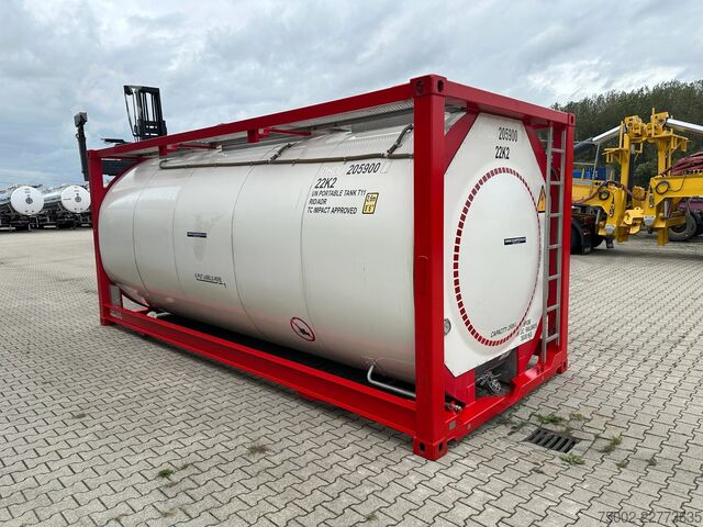 Tank container CIMC 20FT ISO / 24.960L / 1-COMP / 3 BAFFLES / UN PO...