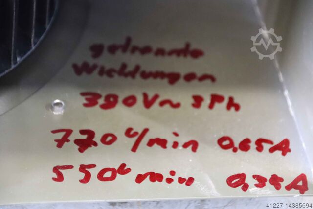 Centrifugal fan 550/750 rpm Fischbach Einlass Ø 220 mm