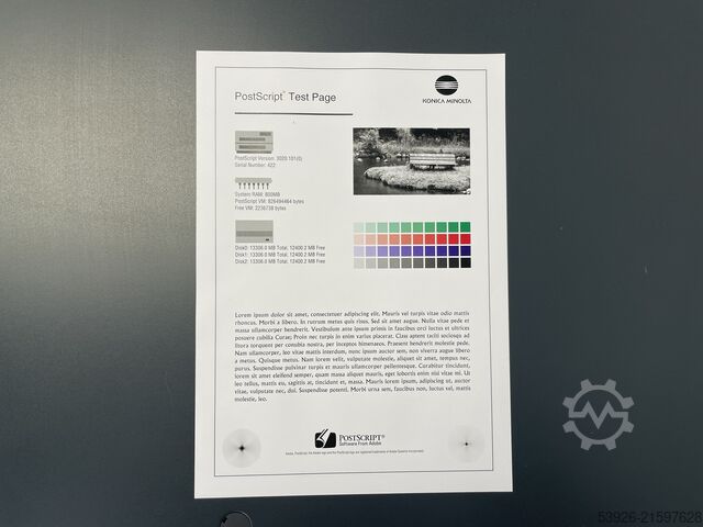 Digitaldruckmaschine Konica Minolta AccurioPress C2070 incl. SD-513 only 464.000 clicks