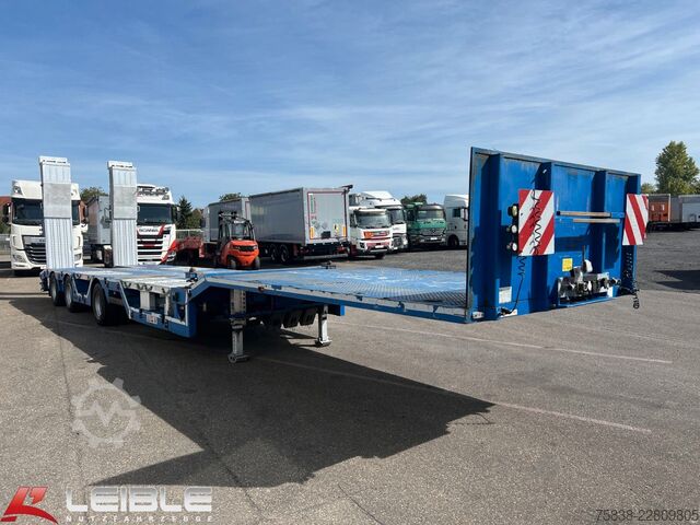 Low loader semitrailer ES-GE 3.SOU-1N-RM Mega-Teleskopierbar-Radmulden-TOP-