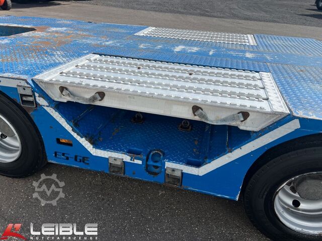 Low loader semitrailer ES-GE 3.SOU-1N-RM Mega-Teleskopierbar-Radmulden-TOP-