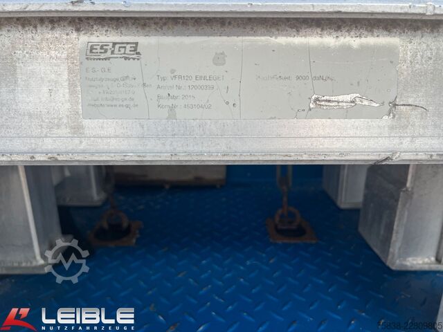 Low loader semitrailer ES-GE 3.SOU-1N-RM Mega-Teleskopierbar-Radmulden-TOP-