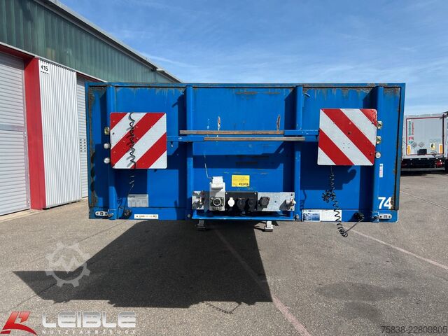 Low loader semitrailer ES-GE 3.SOU-1N-RM Mega-Teleskopierbar-Radmulden-TOP-