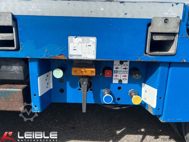 Low loader semitrailer ES-GE 3.SOU-1N-RM Mega-Teleskopierbar-Radmulden-TOP-
